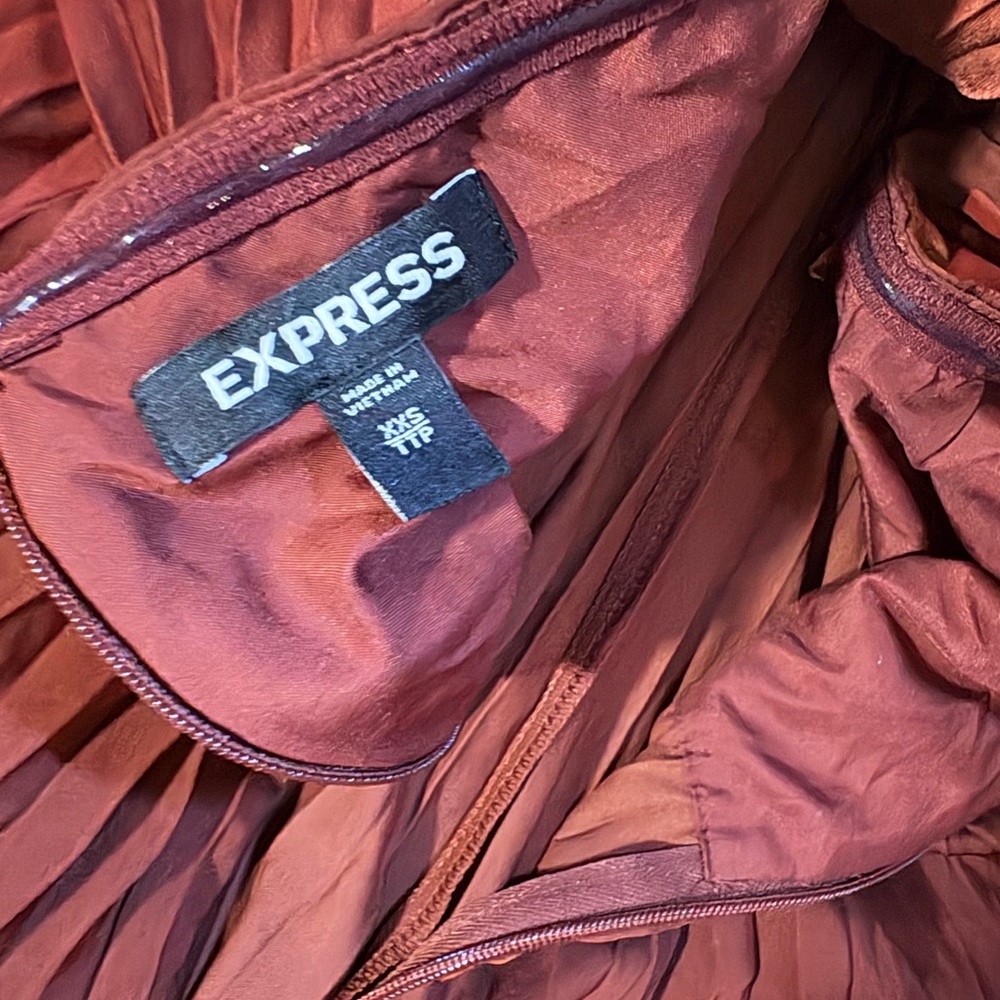 Express Copper Backless Dress - Picture 4 of 4